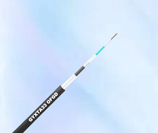 松套中心管式單細圓鋼絲鎧裝光纜（GYXTA33）